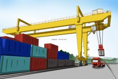 <b>吉林白山龙门吊厂家 轨道集装箱起重机</b>